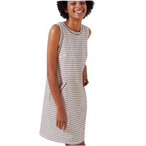 LOFT shift textured dress black and white size small Dress With Pockets Size SP